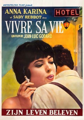 Vivre Sa Vie 1962 Movie Poster Print Wall Art Vintage 60s Goddard French Film