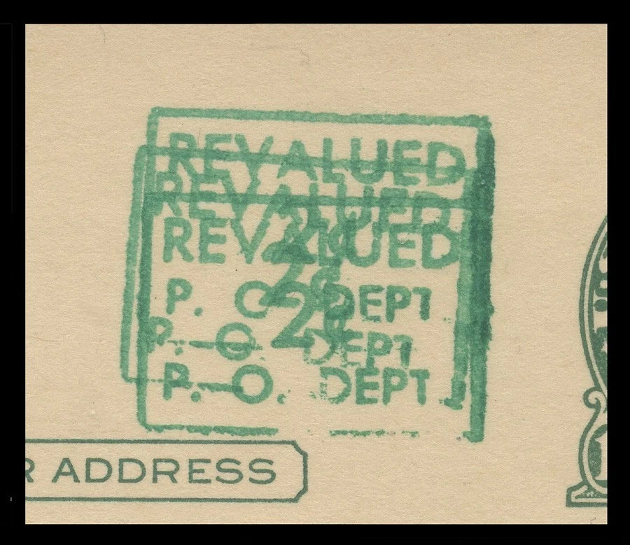 POSTAL CARD/EFO - Sc. #UX39e / UPSS - UNLISTED TRIPLE SURCHARGE - MINT FACE - Image 3 of 3