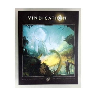 Orange Nebula Board Game Vindication w/Boulder Hulk Figure! Box NM