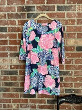Lilly Pulitzer OPHELIA SWING DRESS High Tide Navy Hey Hey Bouquet XXS