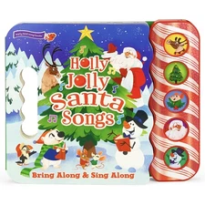 Holly Jolly Santa Songs - Children's Christmas Book with Fun and Festive Sou...