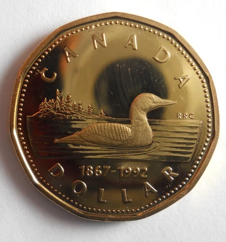 1992 CANADA DOLLAR - AU/UNC PROOF LIKE Coin - Lot #J30