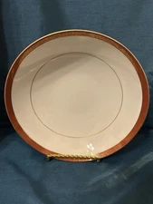 Crown Empire Fine China • Empress - Vegetable Serving Bowl- White W Red Trim