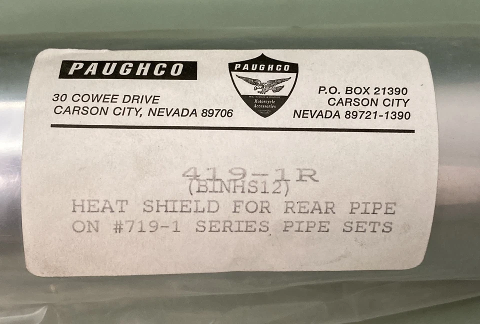 Новая подлинная задняя труба Paughco 419-1R Heat Shiel, серия 719-1 - Изображение 3 из 4