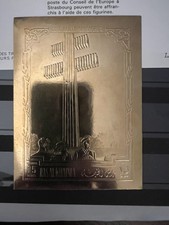 Timbre Or Ras Al Khaima Emirats Arabes Unis Général de Gaulle Mémorial 1972