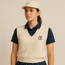 Lot of 2 Womens Vintage 1999 PGA Championship Vest Top Small Golf Preppy Tennis