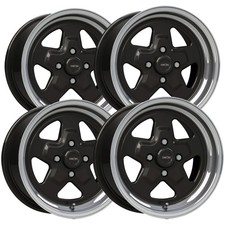 Set Of 4 Vision 521 Nitro 15x7 4x108 0mm Gloss Black Wheels Rims 15 Inch