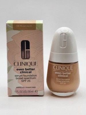 Clinique Even Better Clinical Serum Foundation CN 18 Cream Whip 1oz SPF 25 NEW