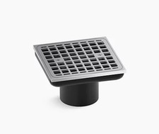 Kohler K-22665-BN Clearflo Square Brass tile-in Shower Drain