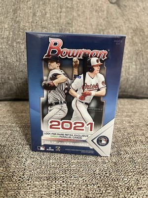 2021 Bowman Baseball Sealed Blaster Value Box - Look for 1st Bowman Chrome!