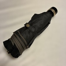 Burberry Black And Gray Folding Umbrella Accessory Compact Umbrella Original Col