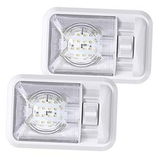 2 Pack 12V RV Ceiling Dome Light RV Interior Lighting for Trailer Camper with