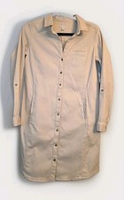 J. Jill Chino Stretch Shirt dress button-down styling. Size 6 Pettite Cotton