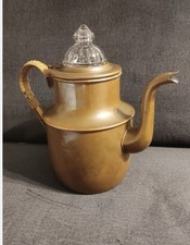 Vintage Eskilstuna Gottfrid Carlsson Coffee Swedish Mid Century Metal Teapot