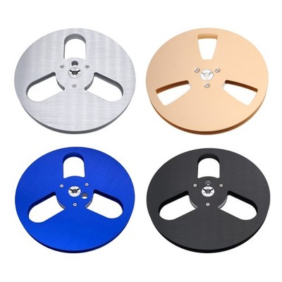 7'' Tape Reel Durable Aluminum Empty Spool Tri-Hole Tape Organizer-