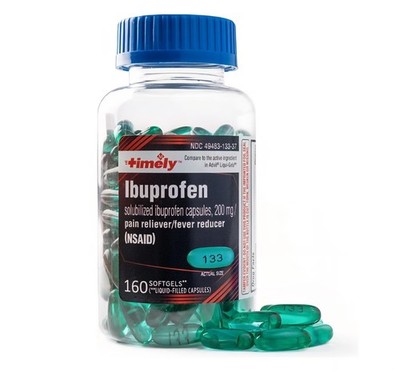 Timely Ibuprofen 200mg 160 Tablets - Pain Relief Tablets and Fever Re...