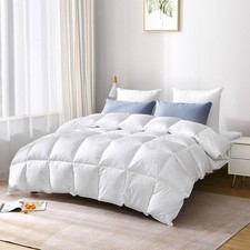 LUXURY DUCK FEATHER & DOWN DUVET QUILT - 100% COTTON, ANTI-DUSTMITE, DOWN PROOF