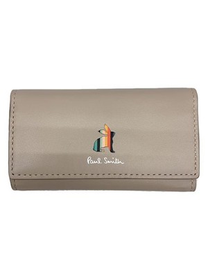 Paul Smith Leather Key Case, BEG, Plain, Women's, BPW581