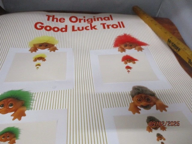 Vintage The Original Good Luck Troll poster 23.5" x 33.25" DAM Family - Image 3 of 3