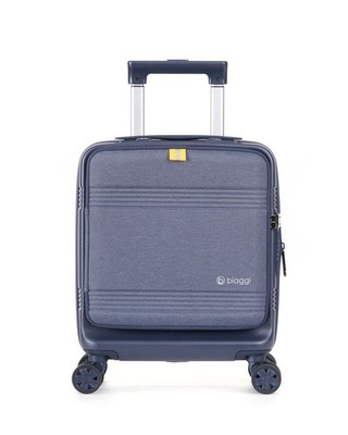 Biaggi Runway Collection Underseater Carry-On Spinner Luggage 16'' Midnight Blue