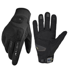 Unisex Adult Mesh Fabric Motorcycle Gloves Black Brown Race Glove Summer Non-...