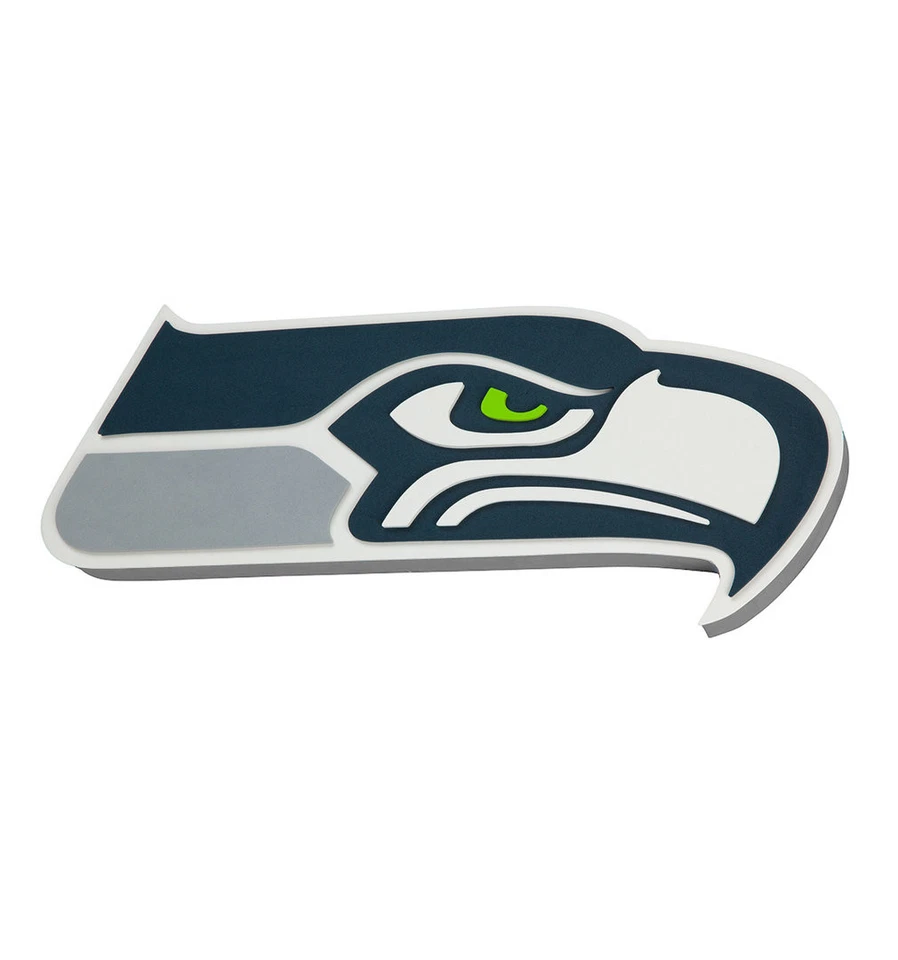 BDA Seattle Seahawks NFL Big Foam Logo 3D Wallsign Wand Schild ca. 45cm x 30cm