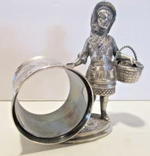 Antique Victorian Napkin Ring “Little Red Riding Hood” Character Ring