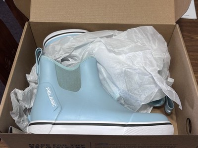 Pelagic Pursuit 6'' Ankle Deckboot Waterproof Fishing Boots Light Blue W7