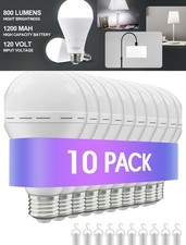 10 Pack-e2627 Portable Rechargeable Emergency Light Bulbhome Power Failurea19