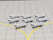Camión volquete (x8) construcción aeropuerto vehículos GSE escala 1:400 paisaje diorama