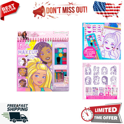 Barbie Magazine - Create Hair & Makeup Looks with 130+ Stencils, 180+ Stickers,