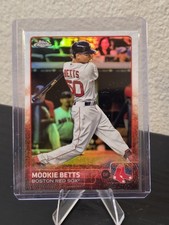 2015 Topps Chrome Refractor Mookie Betts 2nd Year #67 Red Sox Dodgers
