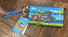 Sonic The Hedgehog Blue Wristlet Wallet Loungefly bag Sega Classic NWT
