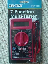 Cen-Tech 98025 7 Function Digital Multi Meter Electronic Volt Tester Electronic
