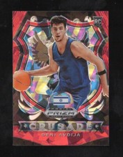 2020 Panini Prizm Draft Picks Red Ice Crusade Deni Avdija Rookie #86 Portland