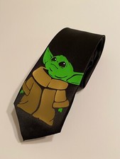 Baby Yoda Necktie, New, Cool , Fun, Great Gift, Birthday, Groomsmen