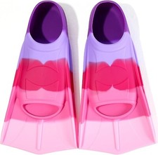 Azuunye Kids Swim Fins,Children Flippers Swimming Training Fins,100% Silicone Sh