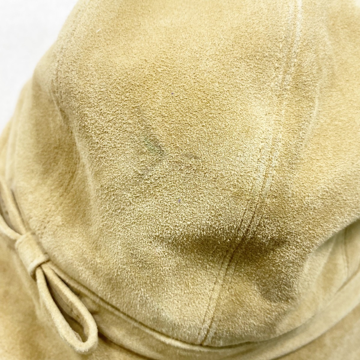 Eric Javits Tan Leather Suede Newsboy Cap OS | eBay display picture 2