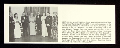 Royal Spa Hotel Tunbridge Wells Guest History - 1972 Original Press Cutting F110