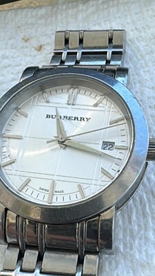 Burberry BU1358 Two-Tone Stainless Steel Swiss Made Calendar Watch