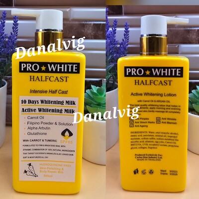 Pro White whitenizer With Alpha Arbutin,🥕 Oil body Repair Milk