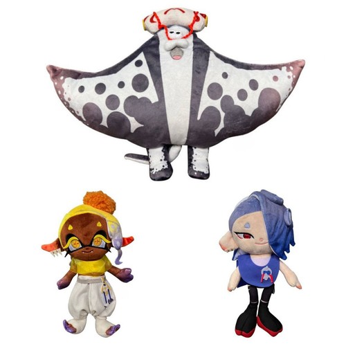 Splatoon 3 Deep Cut Frye Big Man Shiver Set of 3 S-size Plush - Picture 3 of 14