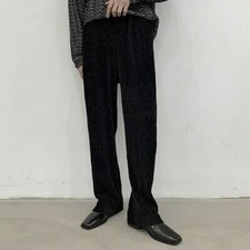 Pantaloni In Velluto A Righe Per Uomo A Zampa D'Elefante