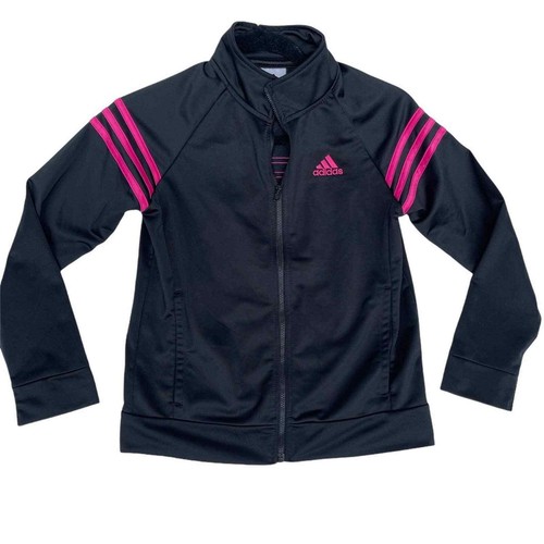 ADIDAS jacket black hot pink size 14 | eBay
