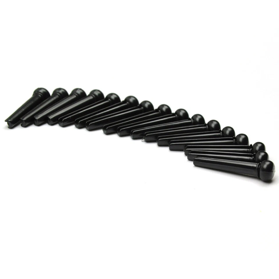 50pcs Universal Acoustic Guitar Bridge Pins Plastic Black - image 2 of 3