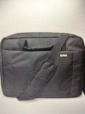 Laptop Bag 15.6 Inch Briefcase Expandable Zipper Shoulder Messenger Bag Black