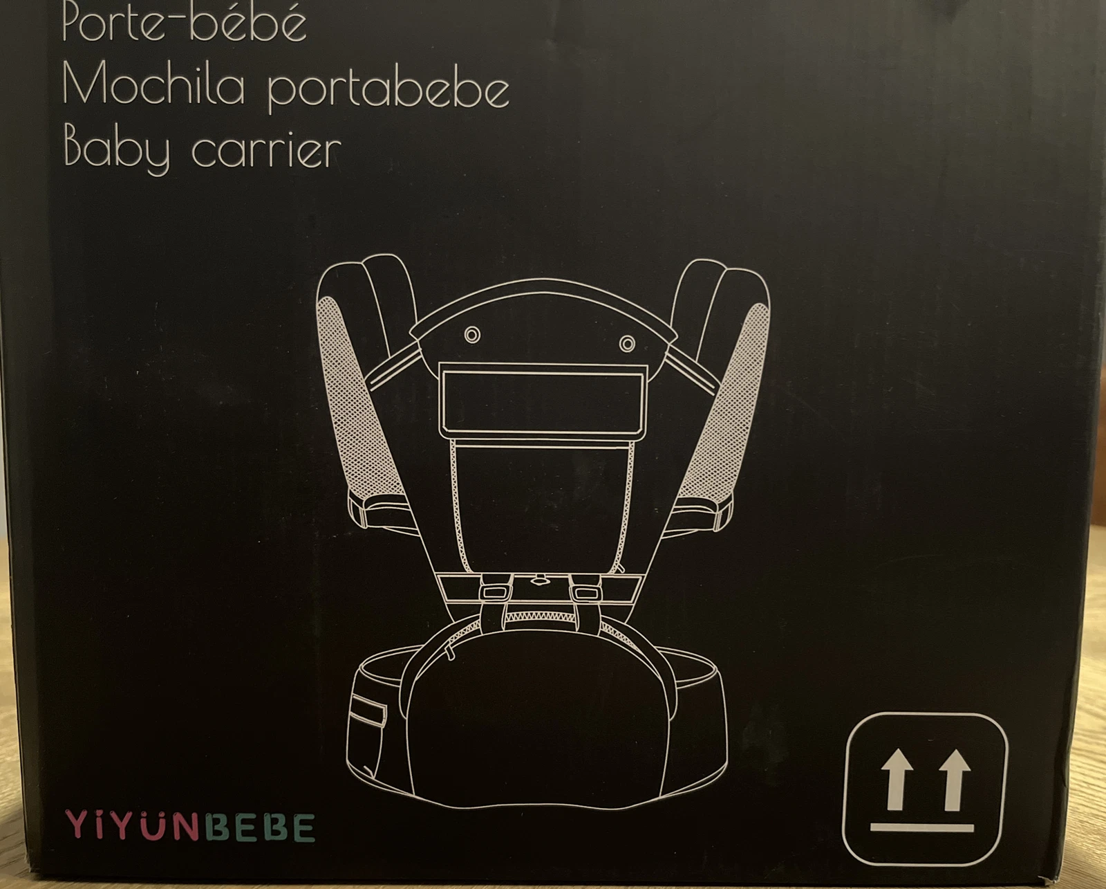 YIYUNBEBE Baby Carrier with Hip Seat Baby Holder Backpack Baby Carriers. Black