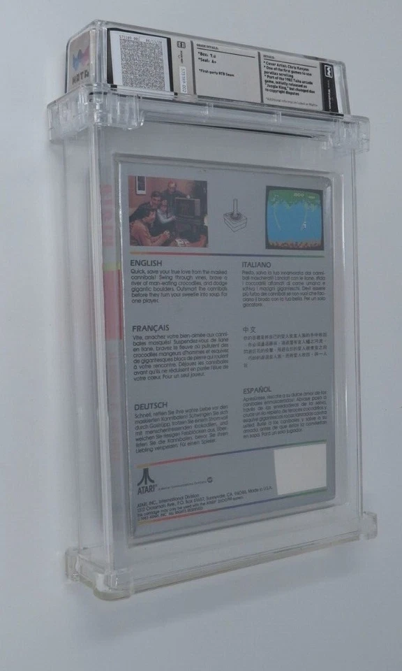 New Jungle Hunt Atari 2600 Sealed Video Game Wata Graded 7.0 A+ Seal! 1988 - Image 2 of 4