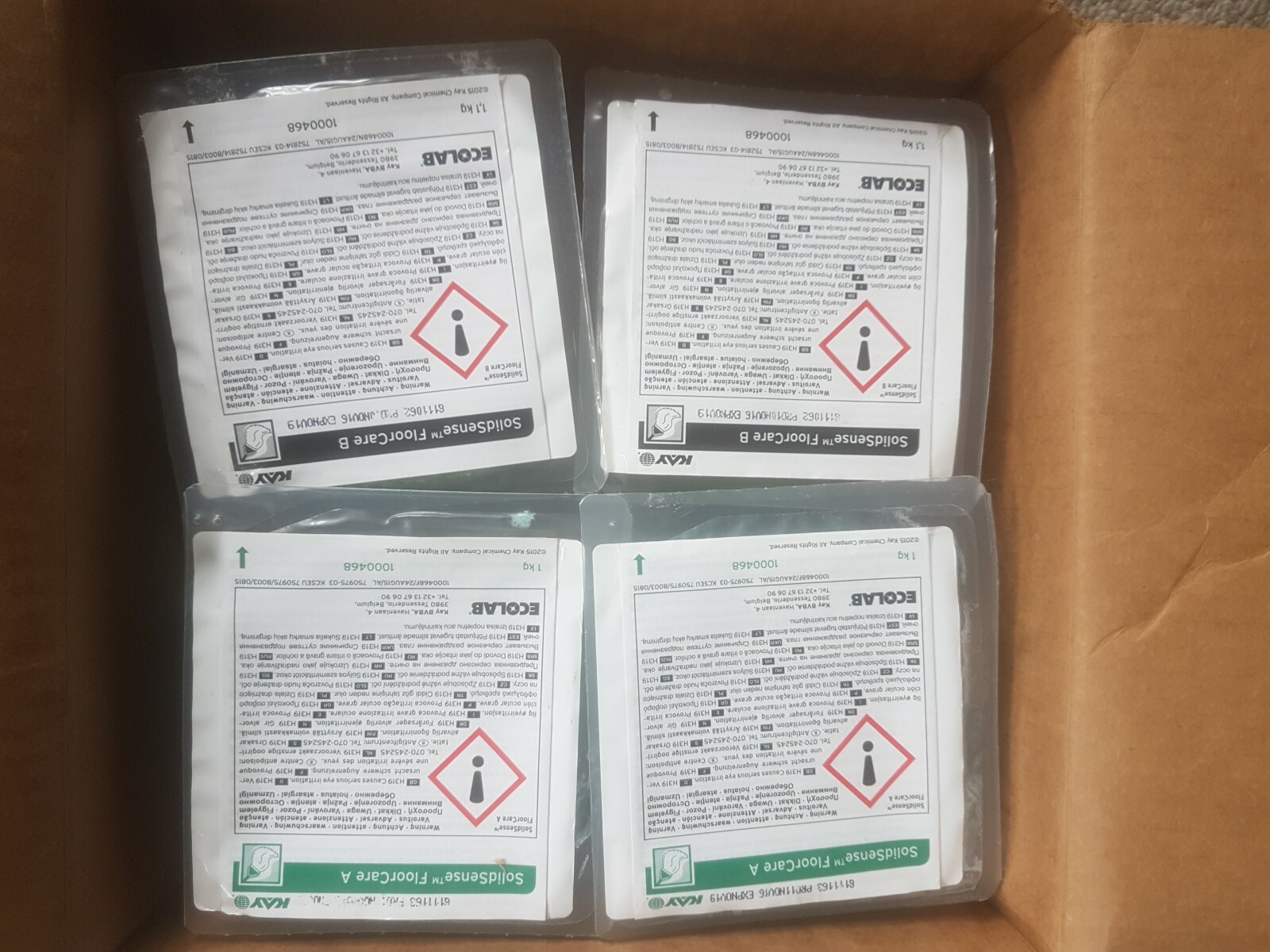 Kay Ecolab Solidsense FloorCare A & B set of 2 eBay