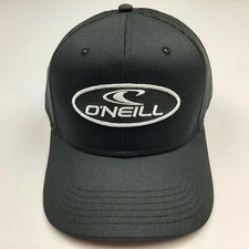 O'Neill Embroidered Patch Otto Cap Curved Bill Trucker Mesh Snapback Hat